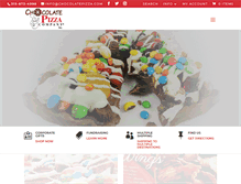 Tablet Screenshot of chocolatepizza.com